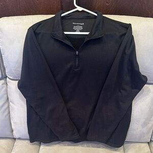Black Quarter-Zip Pullover